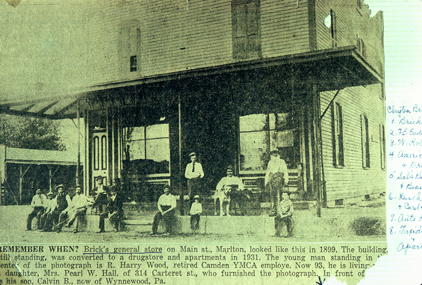 Brick's Store c. 1880 - 1 East Main Street