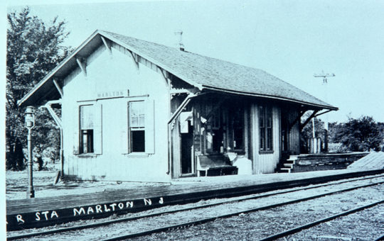 Closeup of Marlton Station