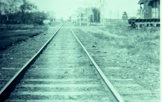 View of Tracks Looking East at North Maple Avenue